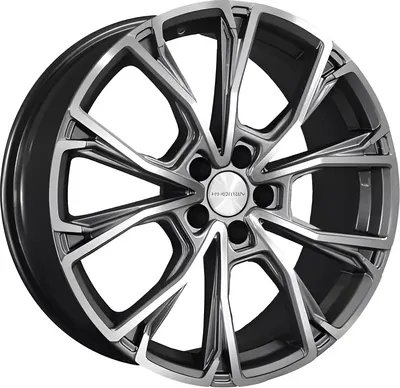 Литой диск Khomen KHW1907 Jetour X70/X90 Plus 19x7.5" 5x108мм DIA 60.1мм ET 38мм (Gray FP)