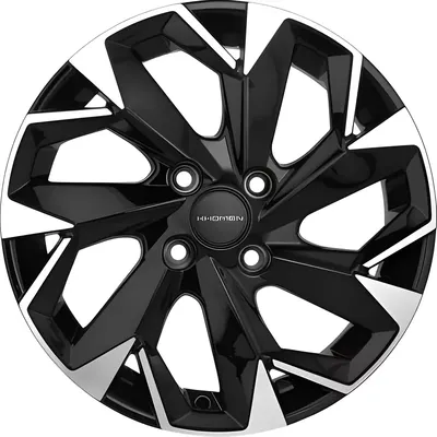 Литой диск Khomen KHW1508 Cobalt 15x6" 4x100мм DIA 56.6мм ET 39мм (Black FP)