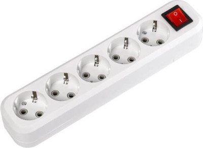 Колодка удлинителя SmartBuy SBE-16-5-00-ZS (c выключателем и заземлением)