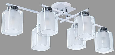 Люстра Aitin-Pro НПБ 02-6x40-101 / 74402/6 (хром/белый)