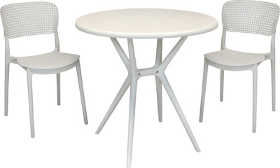 Комплект садовой мебели Stepp Еска / PP0009GLсс+PP9901WRб (светло-серый/белый)