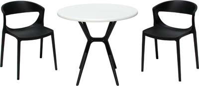 Комплект садовой мебели Stepp Евок / PP0005WPч+PP9901WRбч (черный/белый)