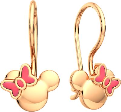 Серьги из розового золота ZORKA 300366.14K.R.ZZ (с эмалью)