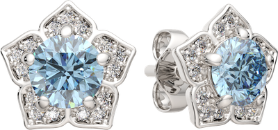 Серьги из серебра ZORKA 03S4029.ZZ (с топазами и фианитами)