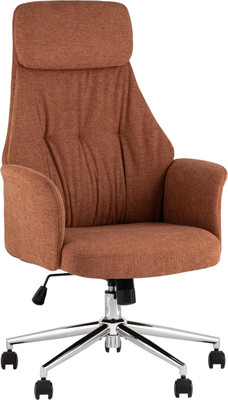 Кресло офисное TopChairs Neoma (терракотовый, ткань)