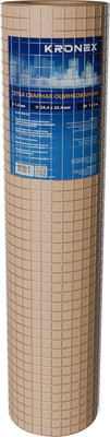 Сетка сварная Kronex 25.4x25.4x1.2мм / STK-0332 (рулон 1x5м, оцинкованная)
