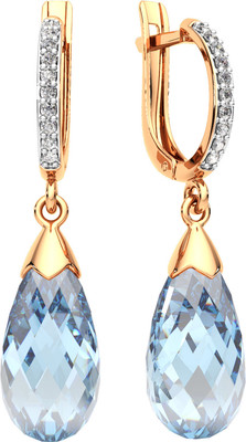 Серьги из розового золота ZORKA 3S40215.14K.R (с топазами и фианитами)