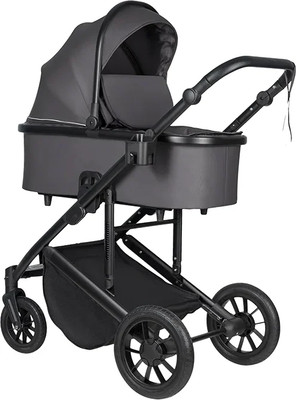 Детская универсальная коляска Farfello  2в1 Solo Duo Comfort / SOLO-2 (графитовый)
