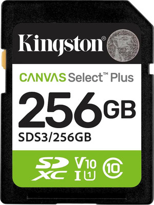 Карта памяти Kingston Canvas Select Plus SDXC (SDS3/256GB)