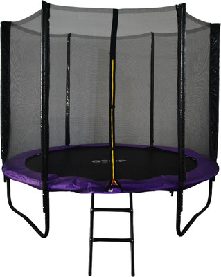 Батут GoUP Prestige 8FT (с сеткой и лестницей, фиолетовый)