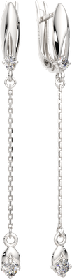 Серьги из серебра ZORKA 0310680.ZZ (с фианитами)