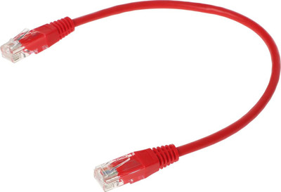 Кабель Lanmaster TWT-45-45-0.3-RD (0.3м, красный)