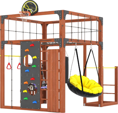 Игровой комплекс Савушка Куб–1 / С-КУБ-01-МХГ (махагон)