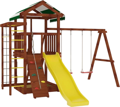 Игровой комплекс Савушка Мастер-5 4 сезона / СМ-05М(4С) (махагон)