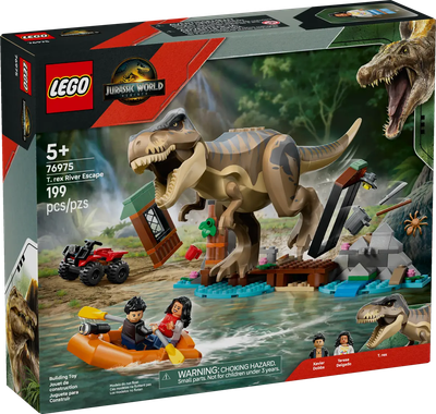 Конструктор Lego Jurassic World Побег по реке от Ти-Рекса 76975