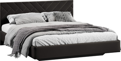 Полуторная кровать ТриЯ Кевия Тип 1 140x200 (велюр Confetti Stone)