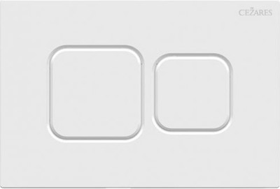 Кнопка для инсталляции Cezares PN2-BTN-BL (белый глянец)