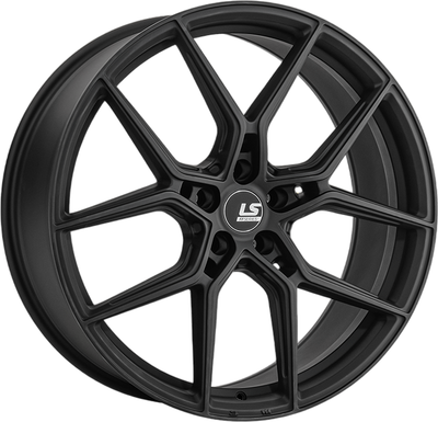 Литой диск LS wheels FlowForming RC100 22x9.5" 5x108мм DIA 63.4мм ET 48мм BK