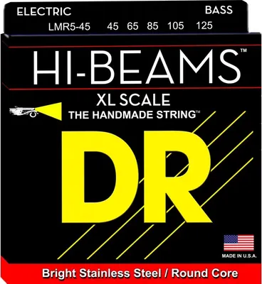 Струны для бас-гитары DR Hi-Beam LMR5-45 45-125