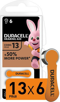 Комплект батареек Duracell Activair 13 PR48 (6шт)