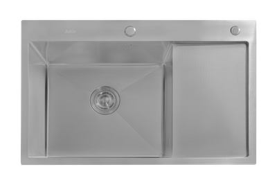 Мойка кухонная Astir Decor Satin C78x51L (с сифоном, дозатором и коландером)