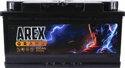 Автомобильный аккумулятор AREX Grand R+ / ARG1000S (100 А/ч)