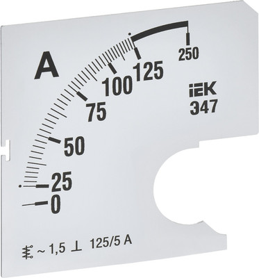 Шкала для амперметра IEK IPA10D-SC-0125