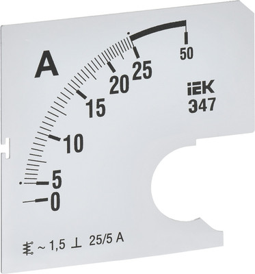 Шкала для амперметра IEK IPA10D-SC-0025