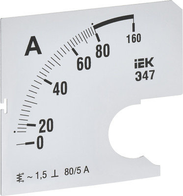Шкала для амперметра IEK IPA10D-SC-0080