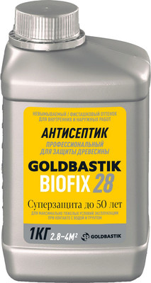 Антисептик для древесины Goldbastik Биофикс готовый состав / BB 28 (1кг)