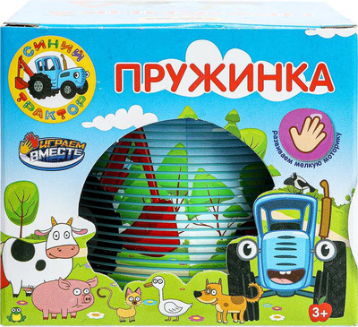 Игрушка детская Играем вместе Пружинка Синий трактор / 2108Z053-R