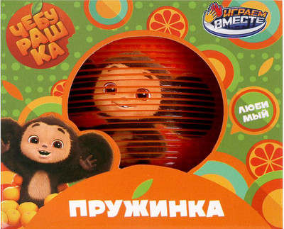 Игрушка детская Играем вместе Пружинка Чебурашка / 2108Z053-R24