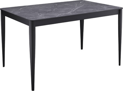 Обеденный стол Kenner KS1200 (черный/керамика мрамор черный)