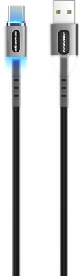 Кабель Atomic Ledit USB-A-USB-C 3A LED / 30.368 (1.2м, черный)