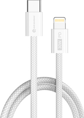 Кабель Atomic Real USB-C-Lightning PD 30W / 30.408 (1.5м, белый)