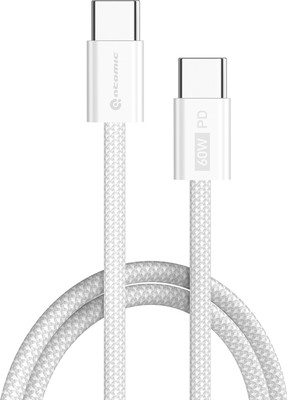 Кабель Atomic Real USB-C-USB-C PD 60W / 30.406 (1.5м, белый)
