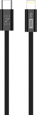 Кабель ENE Intro USB-C-Lightning PD 30W / 30.427 (1м, черный)