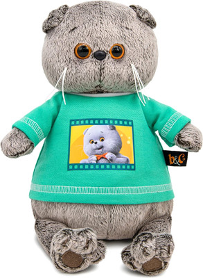 Мягкая игрушка Budi Basa Кот Басик в лонгсливе с принтом / 10880344