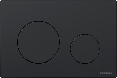Кнопка для инсталляции Berges Atom Ring 049240 (черный SoftTouch)