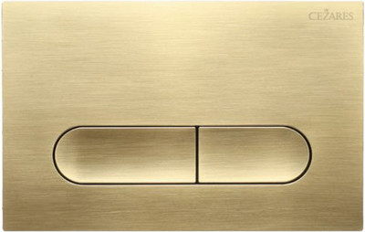 Кнопка для инсталляции Cezares LINER-BTN-BORO (брашированное золото)