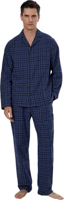 Пижама Mark Formelle 591047 (р.100-90-188, синяя клетка)