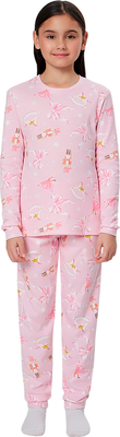 Пижама детская Mark Formelle 567743 (р.152-76, НГ бантики на розовой сказке)