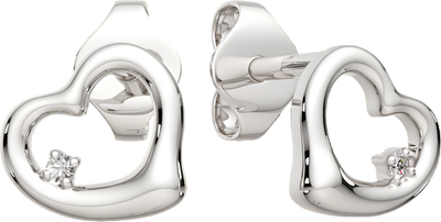 Серьги из белого золота ZORKA 3D0077.14K.W (с бриллиантами)