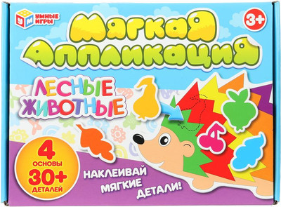 Развивающая игра Умные игры Лесные животные. Развивающие липучки / 4660254421547