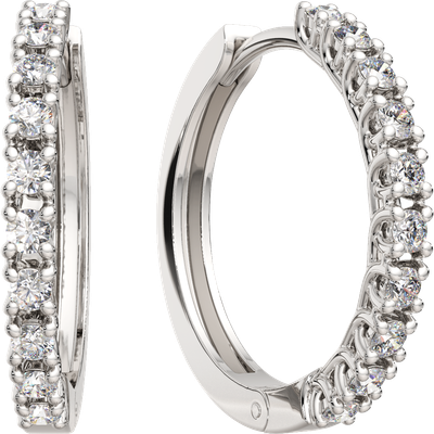 Серьги из белого золота ZORKA 3D00424.14K.W (с бриллиантами)