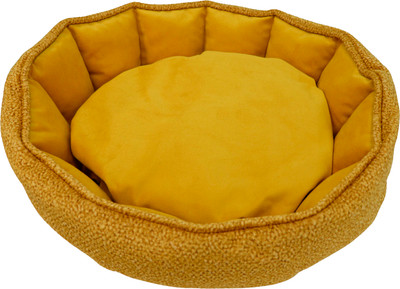 Лежанка для животных Кот и Пёс Амели №1 / Л4536М-Х (горчичный)