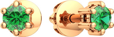 Серьги из розового золота ZORKA 3P2028.14K.R.ZZ (с изумрудами)