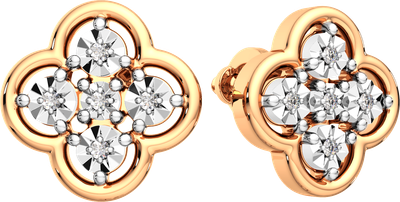 Серьги из комбинированного золота ZORKA 3D00584.14K.B.ZZ (с бриллиантами)