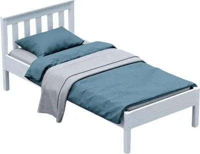 Односпальная кровать Савушка Савушка-10 90x200 / КС-10-Б-90Х200 (белый)