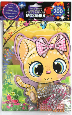 Набор алмазной вышивки MultiArt Кристальная мозаика фигурная Корги и Кот / CRYSTFIG-114792